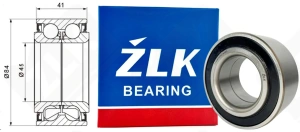 Подшипник 45BWD03CA101**(DAC4584D, ILJIN IJ-111003) радиально-упорный шариковый 45-84-41 мм