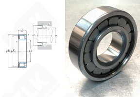 Подшипник F19033 (F390645NF12312,BC1B322201,RU9008UM,VKT8519) радиальный роликовый 40-90-25 мм