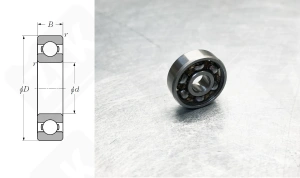 Подшипник 17 (607) радиальный шариковый 7-19-6 мм