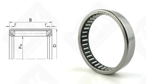 Подшипник СК455212 (HK4512) радиальный игольчатый 45-52-12 мм