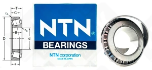 Подшипник 3007211 (4T-33211) радиально-упорный роликовый конический 55-100-35 мм