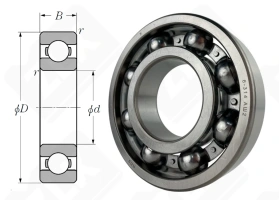 Подшипник 314 (6314) радиальный шариковый 70-150-35 мм