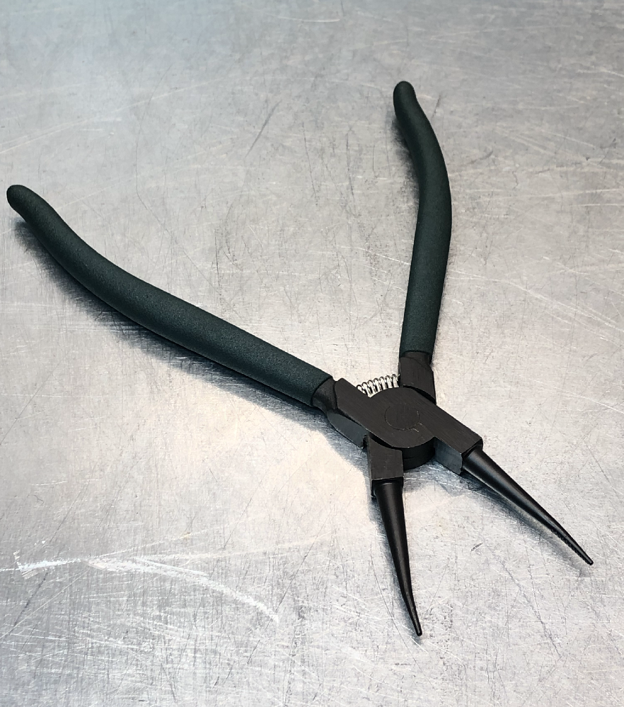 Съемник стопорных колец 230мм (сжим) прямые 