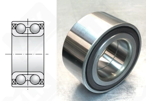 Подшипник JWB3050 (45BWD12) радиально-упорный шариковый 45-84-40/42 мм