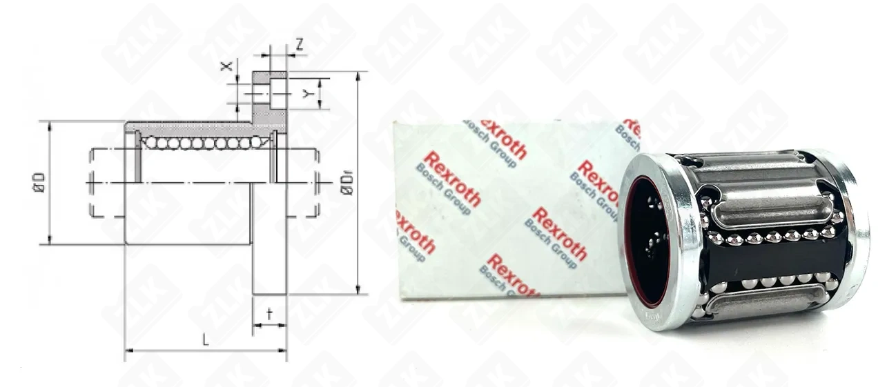 Подшипник линейный подшипник  (R065822540) 25×35×40 мм Bosch-Rexroth