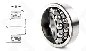 Подшипник 1306 (1306) радиальный шариковый самоустанавливающийся 30-72-19 мм