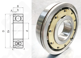 Подшипник 170322Л (6322М) радиальный шариковый 110-240-50 мм