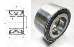 Подшипник 537908 радиально-упорнный роликовый конический 37-72-37 мм