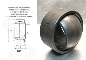 Подшипник ШСП110 (GE110ES2RS) шарнирный 110-160-55/70 мм