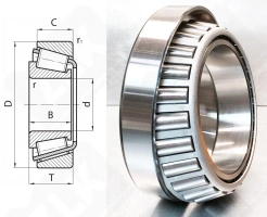 Подшипник 64450/64700 (6445099401) радиально-упорный роликовый конический 114,3-177,8-41,275/30.162 мм