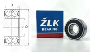 Подшипник 3056203Ш3 (52032RS,32032RS) радиально-упорный шариковый 17-40-17,5 мм