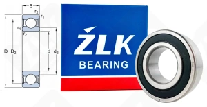 Подшипник 180507 (622072RS) радиальный шариковый 35-72-23 мм