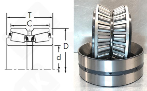 Подшипник 7526J2 (32226J2/DF) радиально-упорный роликовый конический 130-230-67,75 мм