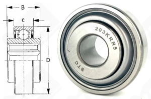 Подшипник 203KRR5 радиальный шариковый 13,081-40-18,29 мм