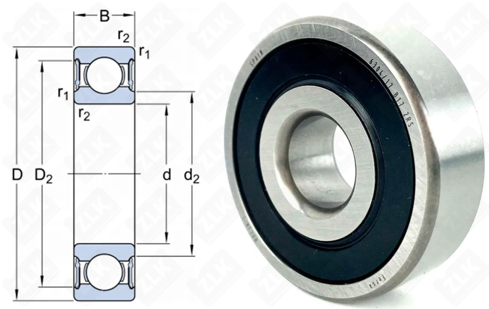 6304/17B17 2RS Fersa