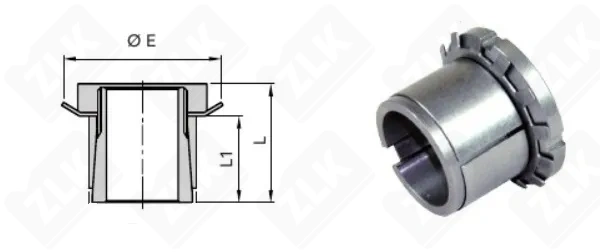 Втулка закрепительная RCK 55-40x50 Chiaravali
