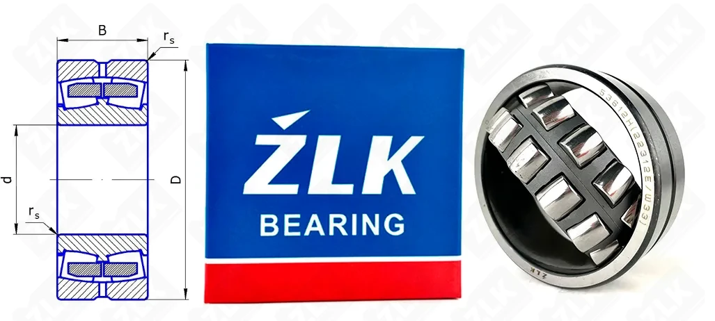 Подшипник роликовый 53612H (22312 E/W33) 60×130×46 мм ZLK