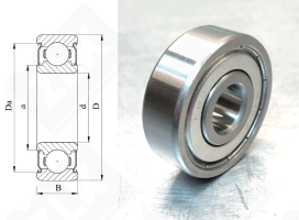 Подшипник 80301 (6301ZZ) радиальный шариковый 12-37-12 мм
