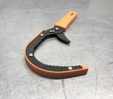 Съемник масляного фильтра серп зажим 75-100мм AIRLINE 