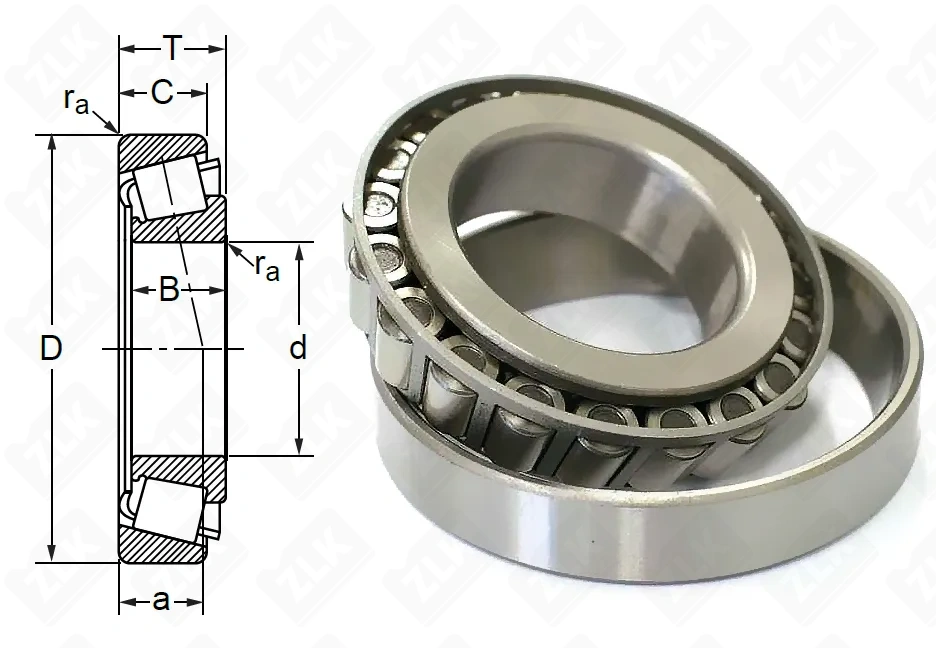 Подшипник роликовый (JH415647/JH 415610) 75×145×51 мм Timken оригинал