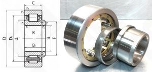 Подшипник 62612 (NJ2312+HJ2312EC) радиальный роликовый 60-130-55/46 мм