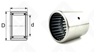 Подшипник HK3038 радиальный игольчатый 30-37-38 мм