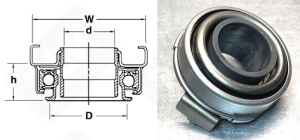 Выжимной подшипник 31230-V1A00 (1601220M01A00)