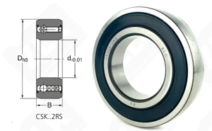 Обгонная муфта CSK20PP радиальный шариковый 20-47-14 мм