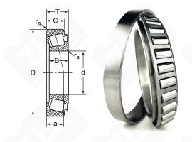 Подшипник 2007936 (32936) радиально-упорный роликовый конический 180-250-45 мм