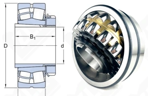 Подшипник 13620 Н (22322KMBW33+H2322,22322ACKW33+H2322) радиальный роликовый самоустанавливающийся 100-240-80/105 мм