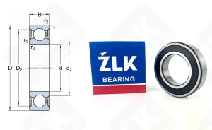 Подшипник 180210Ш5 (62102RSZ5V45) радиальный шариковый 50-90-20 мм