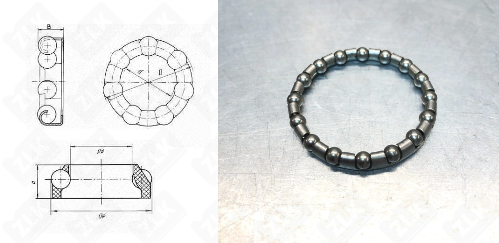 Подшипник 5/32"x16 шариков, d 37 мм велосипед
