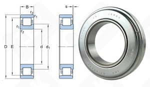 Подшипник BC12S4SB CS радиальный шариковый 38-67-17,2 мм