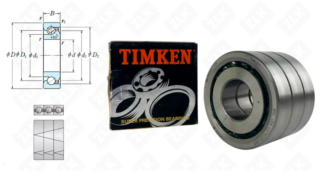 Подшипник шариковый (25TAC62) 25×62×45 мм Timken оригинал