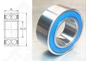 Подшипник 30072RS радиально-упорный шариковый 35-62-20 мм