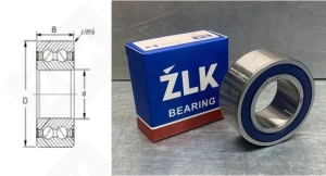 Подшипник JAB2003 (30BD40S5G2RS,30BG05S5G2DS) радиально-упорный шариковый 30-55-23 мм