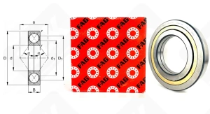 Подшипник 176230 Л (QJ230N2MPA) радиально-упорный шариковый 150-270-45 мм