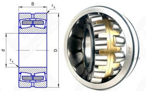 Подшипник 3626 Н (20) (22326ACMBC2W33) радиальный роликовый самоустанавливающийся 130-280-93 мм