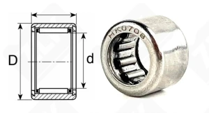 Подшипник HK0708 радиальный игольчатый 7-11-8 мм