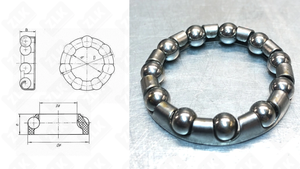 Подшипник 1/4"х11 шариков, d 40 мм велосипед