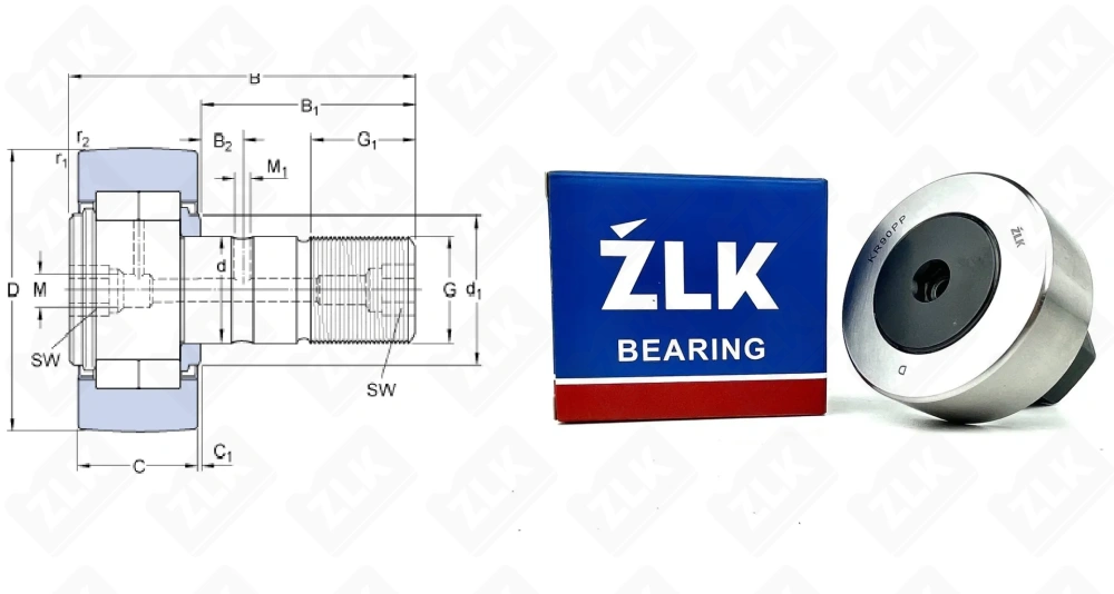 Ролик опорный KR90 PP ZLK