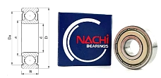 Подшипник шариковый 80201 (6201ZZC3) 12×32×10 мм NACHI