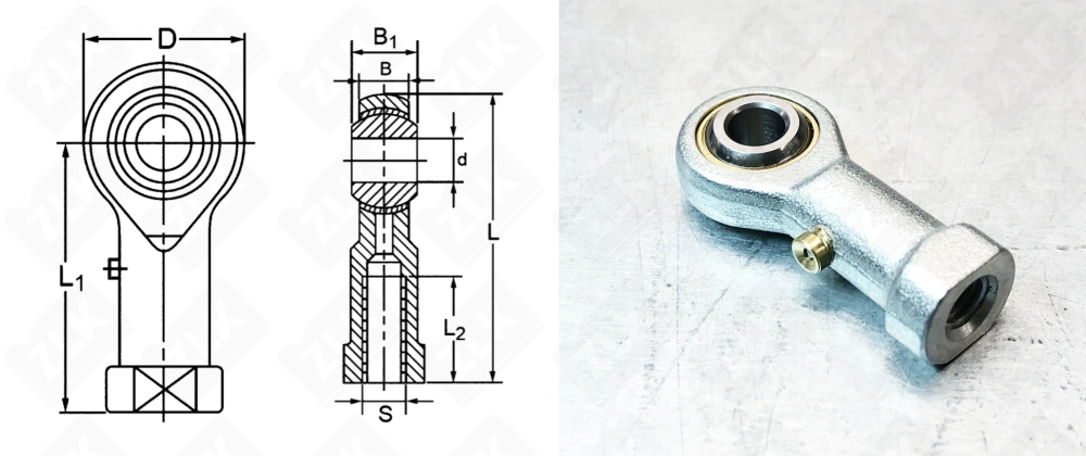 Шарнирный наконечник TSFL6 (PHS6) TIX
