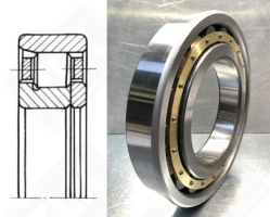 Подшипник 12418 Л (NF418) радиальный роликовый 90-225-54 мм