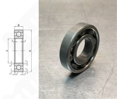 Подшипник 100704 радиальный шариковый 20-42-9 мм