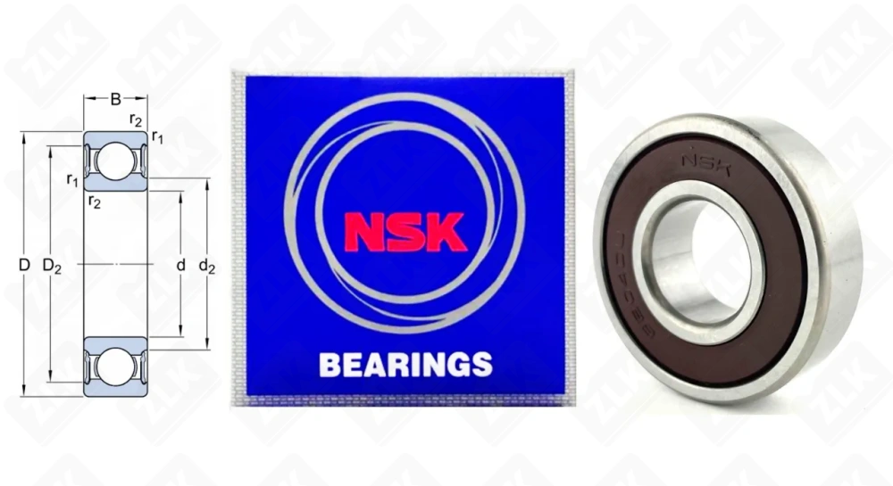 Подшипник 180204 (70) (6204DDUC3) радиальный шариковый 20-47-14 мм