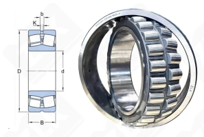 Подшипник 3053148 Н (23048EW33J) радиальный роликовый самоустанавливающийся 240-360-92 мм