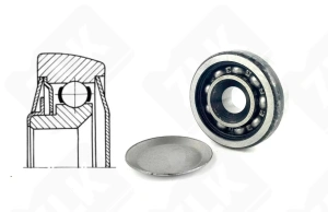 Подшипник 260703 радиальный шариковый 17-62-20/24 мм