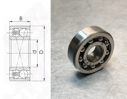 Подшипник 1009 (129) радиальный шариковый самоустанавливающийся 9-26-8 мм