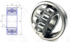 Подшипник 53612 Н (22312EW33) радиальный роликовый самоустанавливающийся 60-130-46 мм